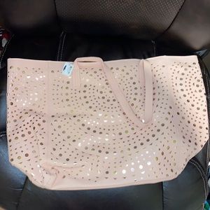 Pink tote bag